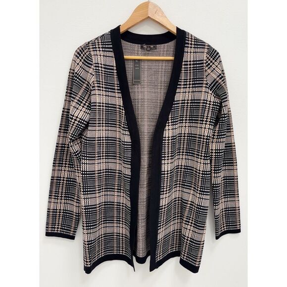 Lety & Me Sweaters - NWT Lety & Me Plaid Open Cardigan Womens Size Small